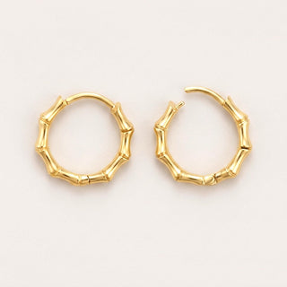 Bamboo Luxe Gold Hoops
