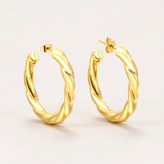 Big Twisted Hoops