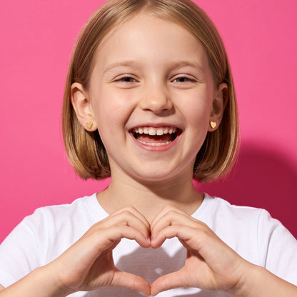 Classic Heart Flat Backs Gold