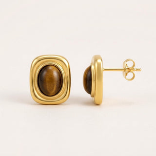 Mocha Ember Studs