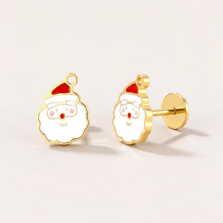 Santa Flat Back Studs