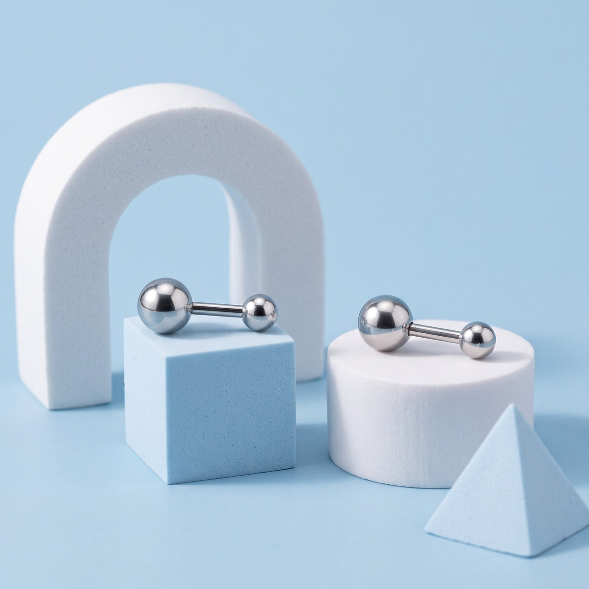 Screw Back Studs Silver