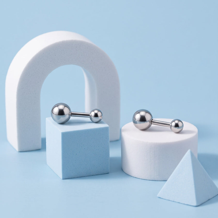 Screw Back Studs Silver