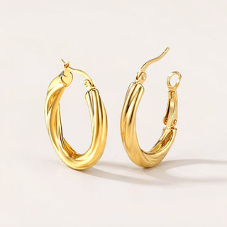 Twisted Hoops Gold