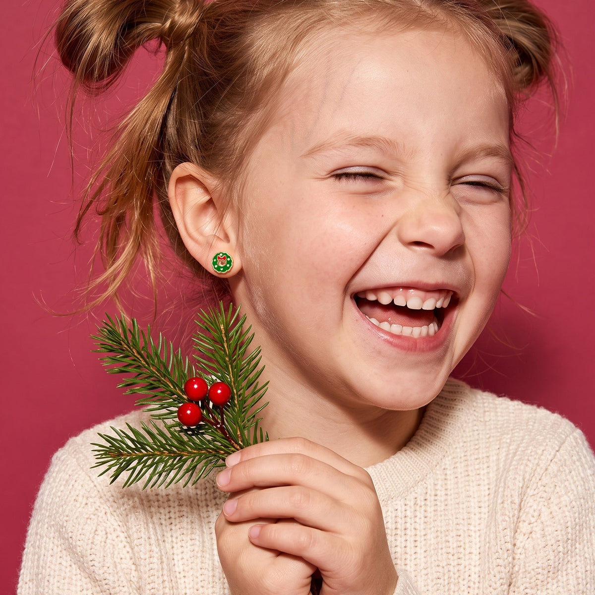 Wreath Flat Back Studs