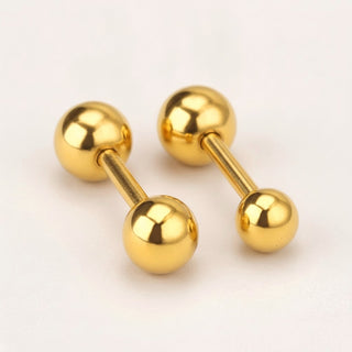 Screw Back Studs Gold
