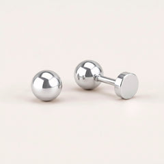 Simple Flat Back Studs Silver