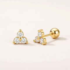 Twinkle Trio Screw Back Studs